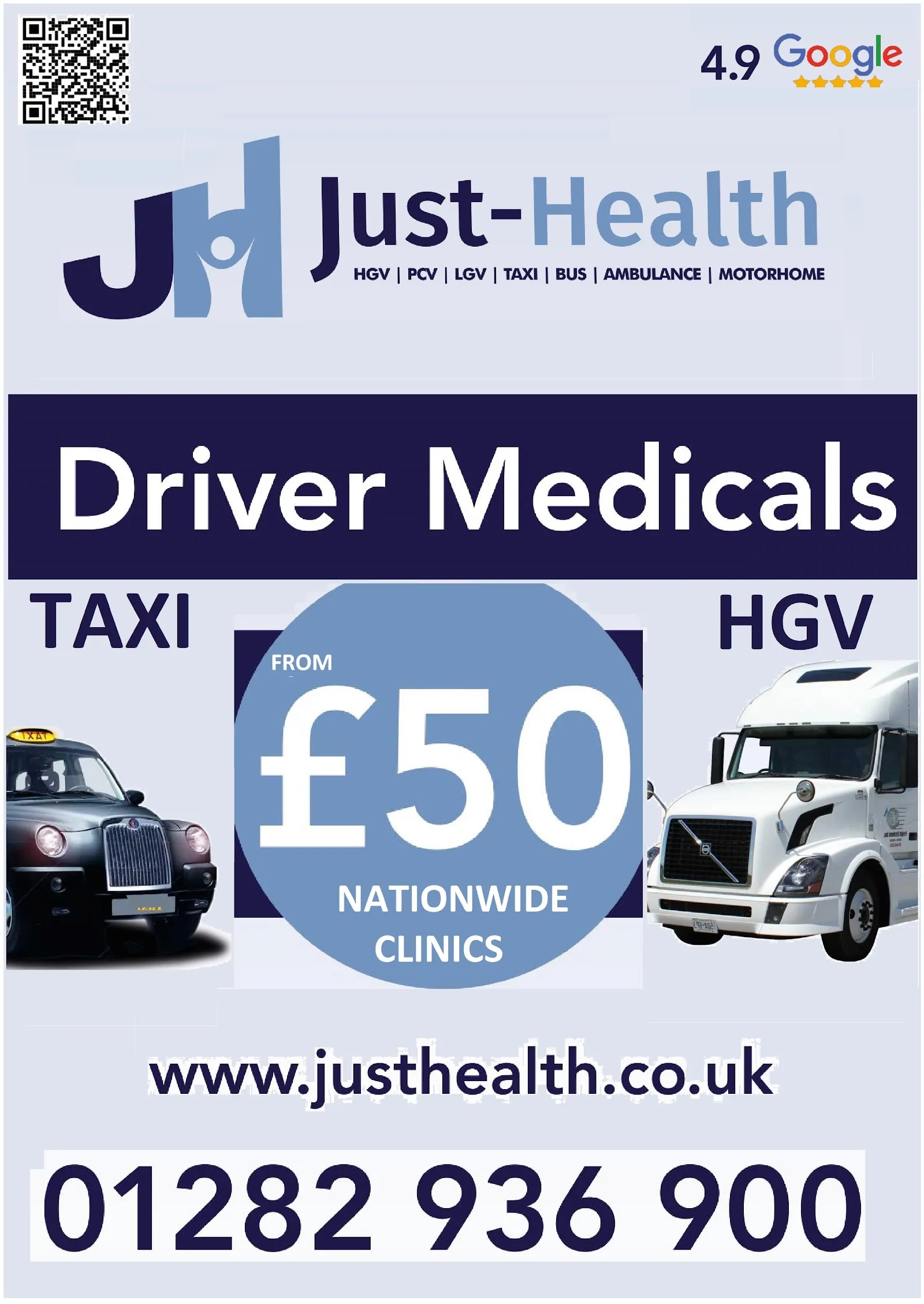 Just Health Leicester - Hgv Pcv Taxi - Driver Medical Clinic